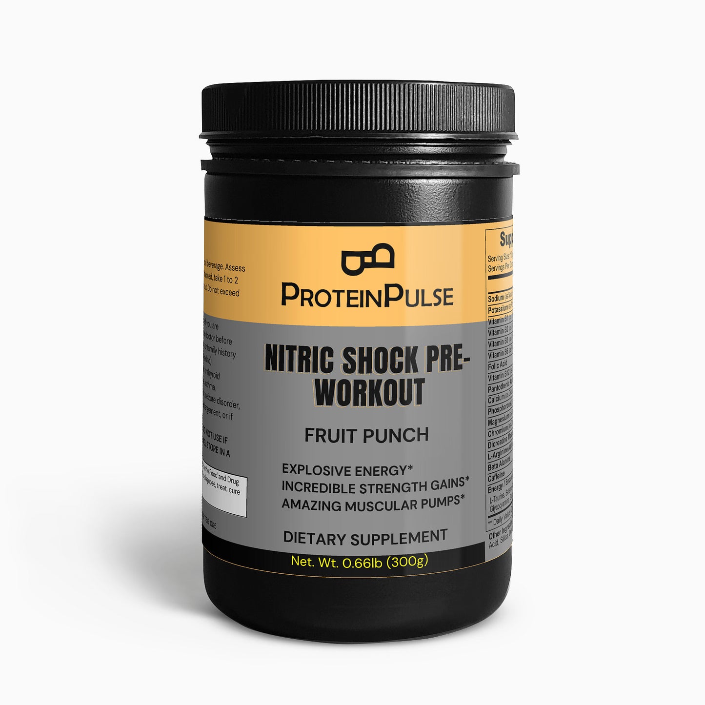 Nitric Shock Pre-Workout Powder (Fruit Punch)