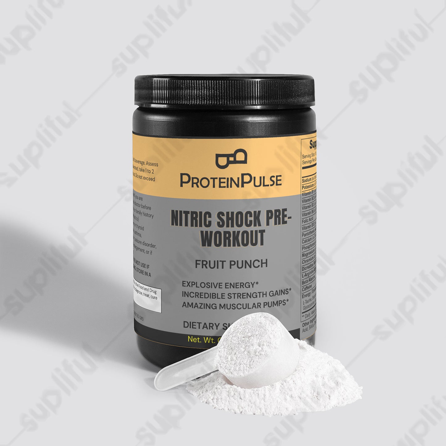 Nitric Shock Pre-Workout Powder (Fruit Punch)
